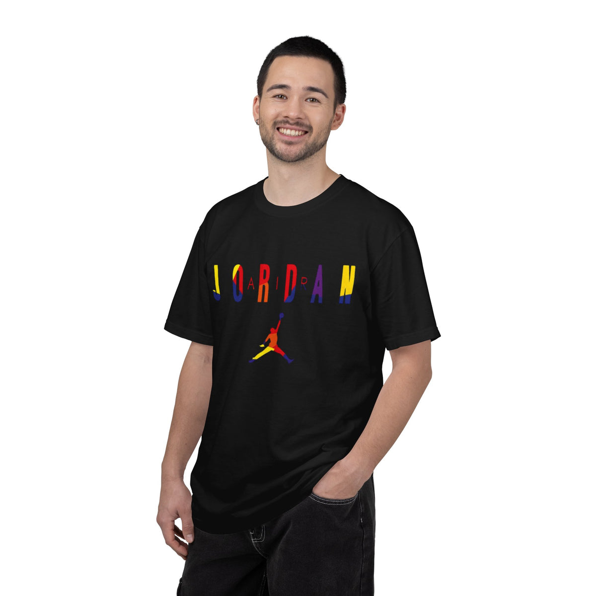 Jordan-Inspired Colorblock Logo T-Shirt