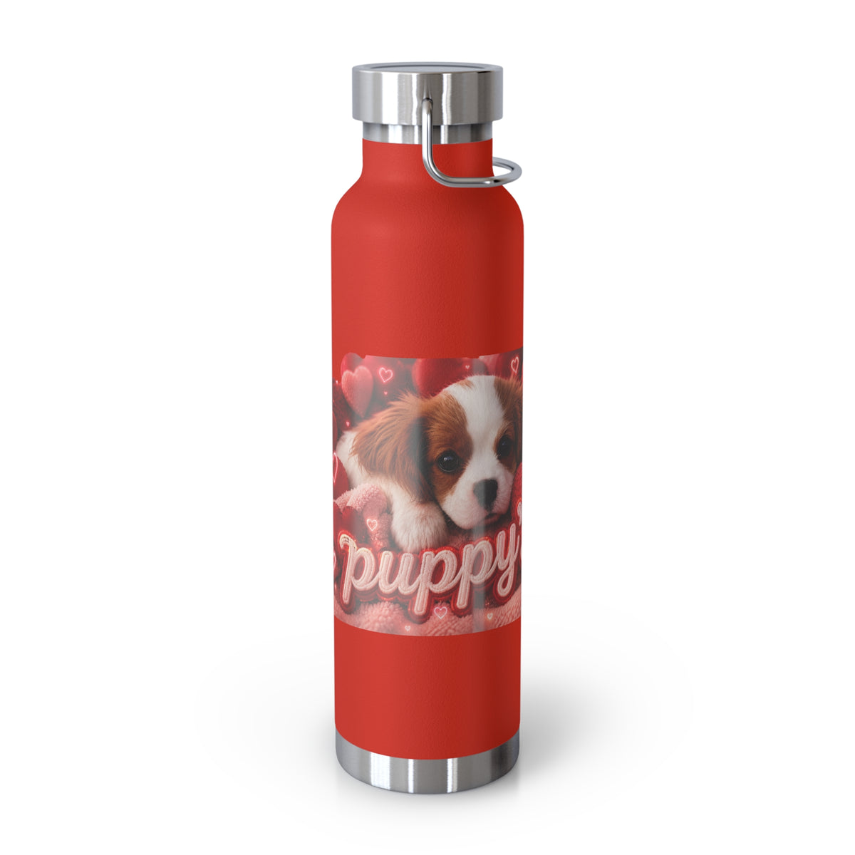 Puppy Love Insulated Water Bottle — 22oz Copper Vacuum Flask