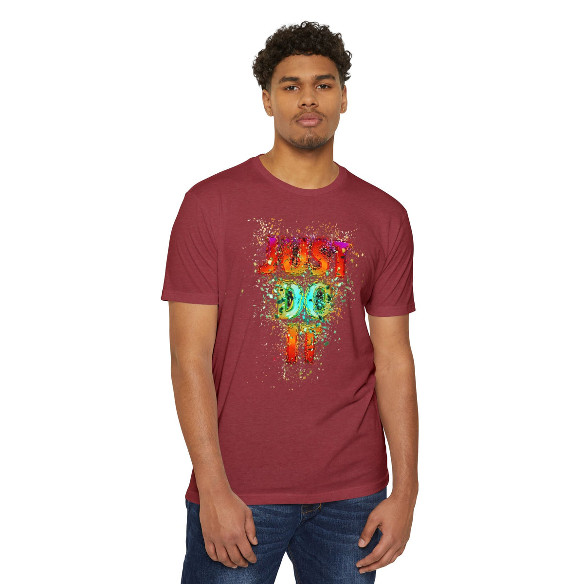 Just Do It Color Splash T-Shirt — Motivational Graphic Tee