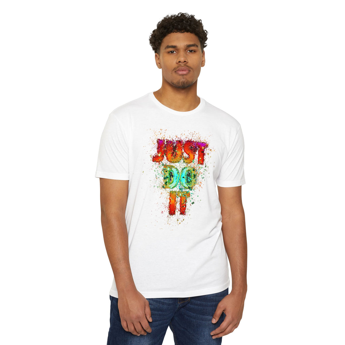 Just Do It Color Splash T-Shirt — Motivational Graphic Tee