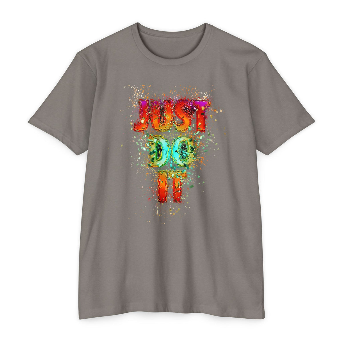 Just Do It Color Splash T-Shirt — Motivational Graphic Tee