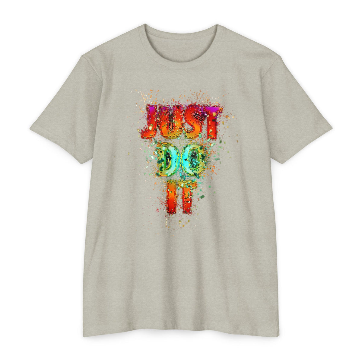 Just Do It Color Splash T-Shirt — Motivational Graphic Tee