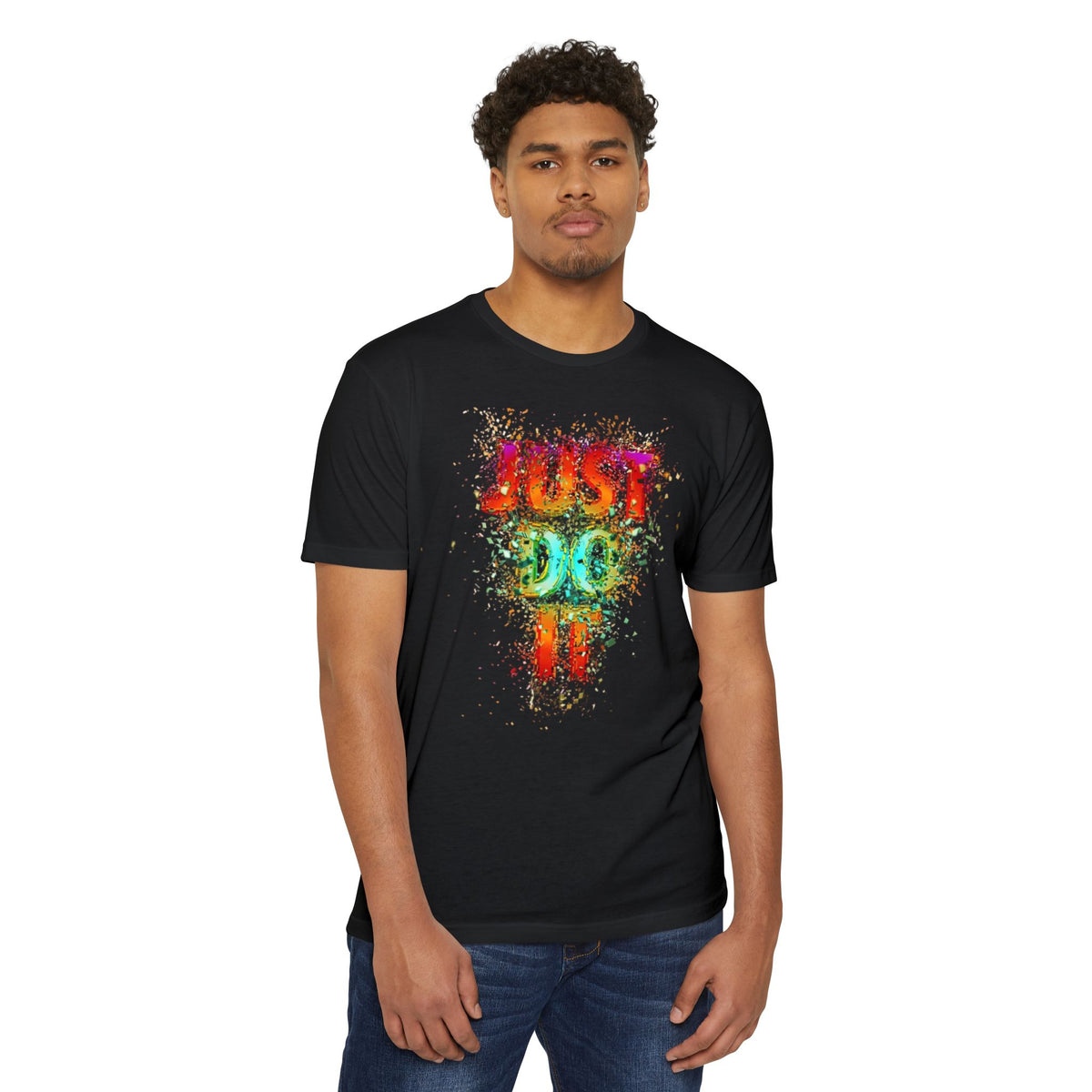 Just Do It Color Splash T-Shirt — Motivational Graphic Tee