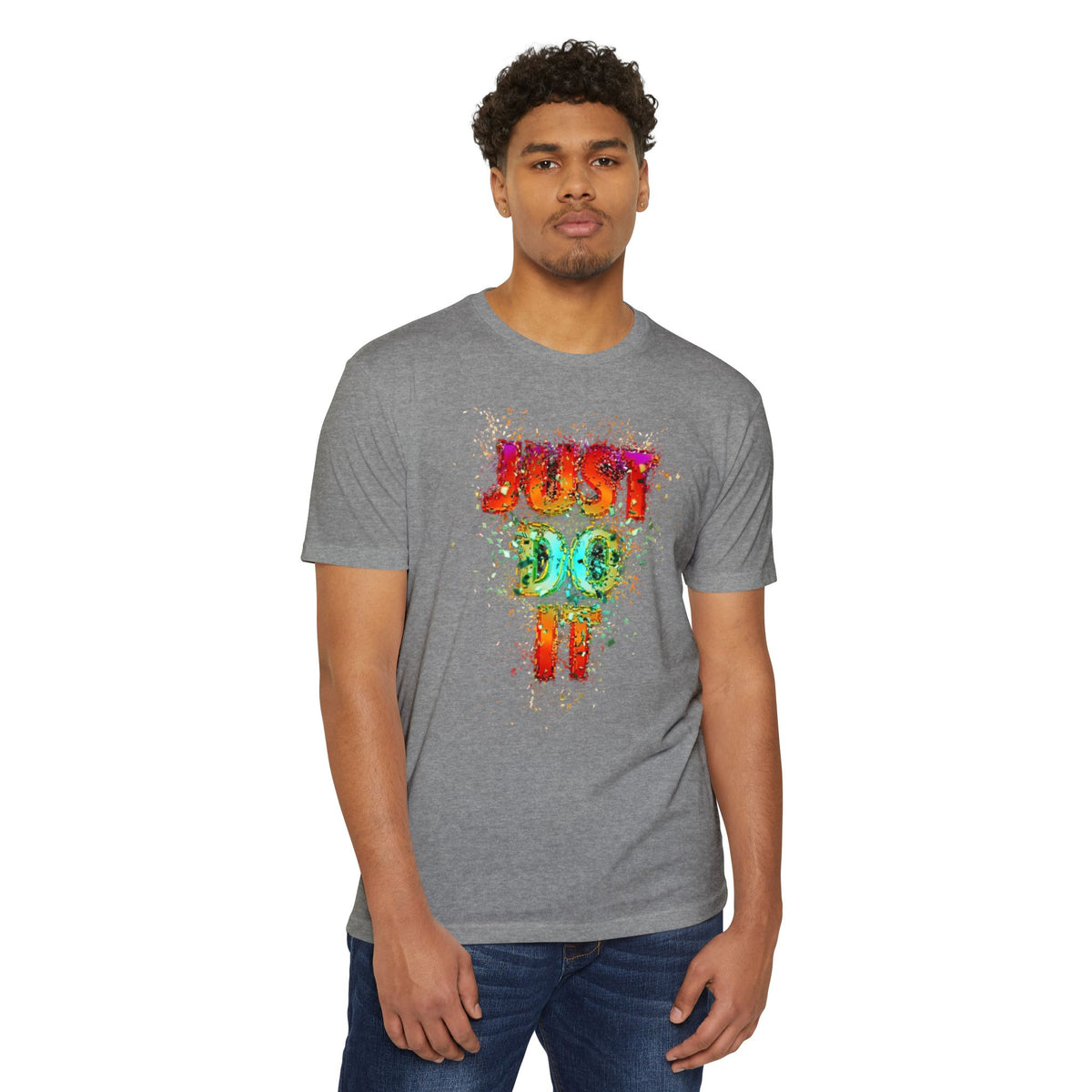 Just Do It Color Splash T-Shirt — Motivational Graphic Tee