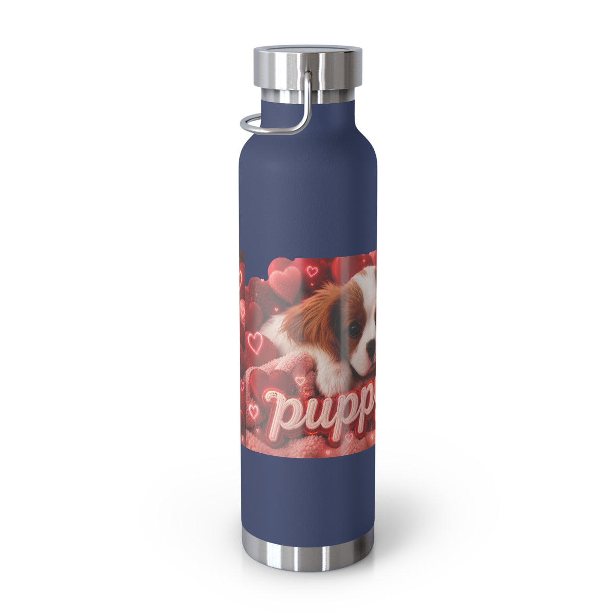 Puppy Love Insulated Water Bottle — 22oz Copper Vacuum Flask
