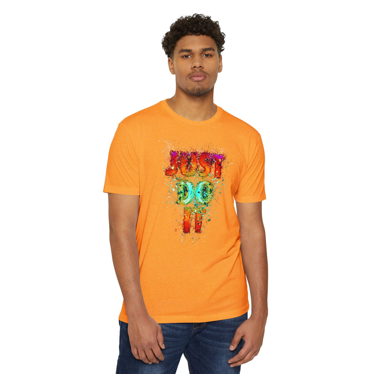 Just Do It Color Splash T-Shirt — Motivational Graphic Tee