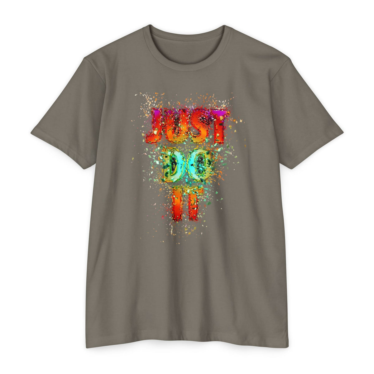 Just Do It Color Splash T-Shirt — Motivational Graphic Tee