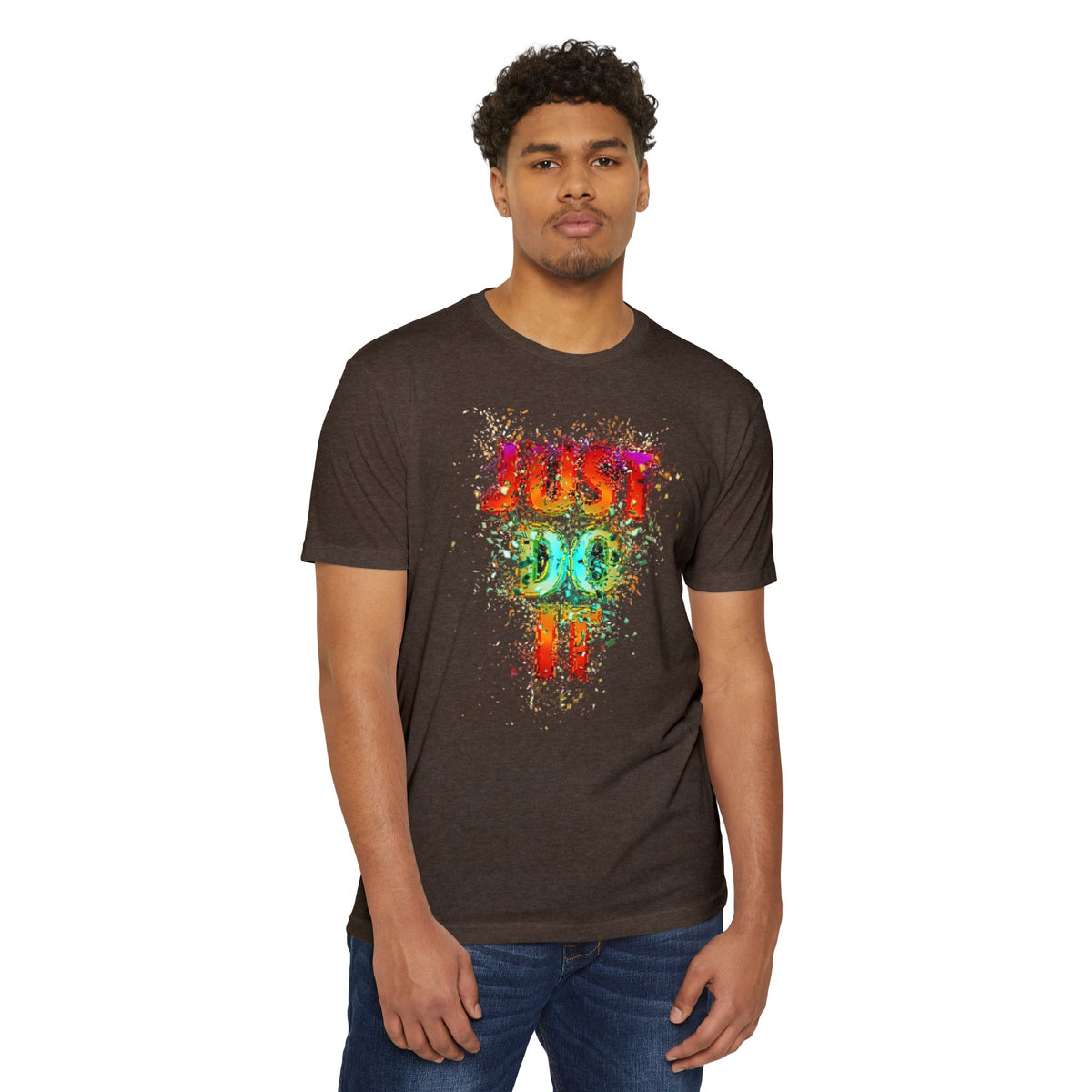 Just Do It Color Splash T-Shirt — Motivational Graphic Tee