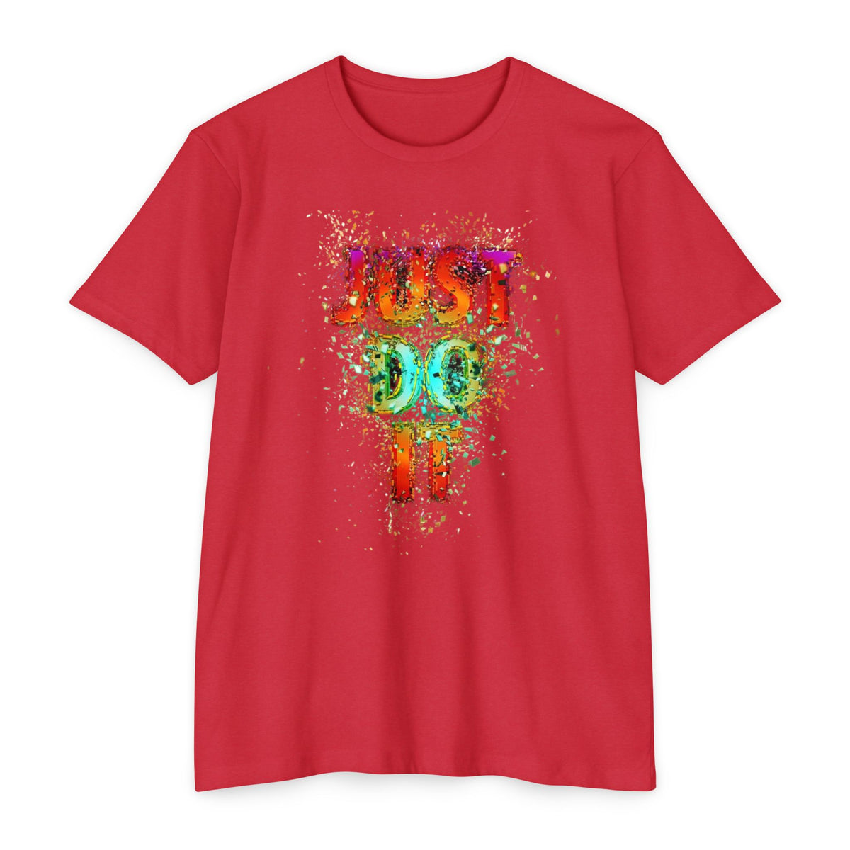 Just Do It Color Splash T-Shirt — Motivational Graphic Tee