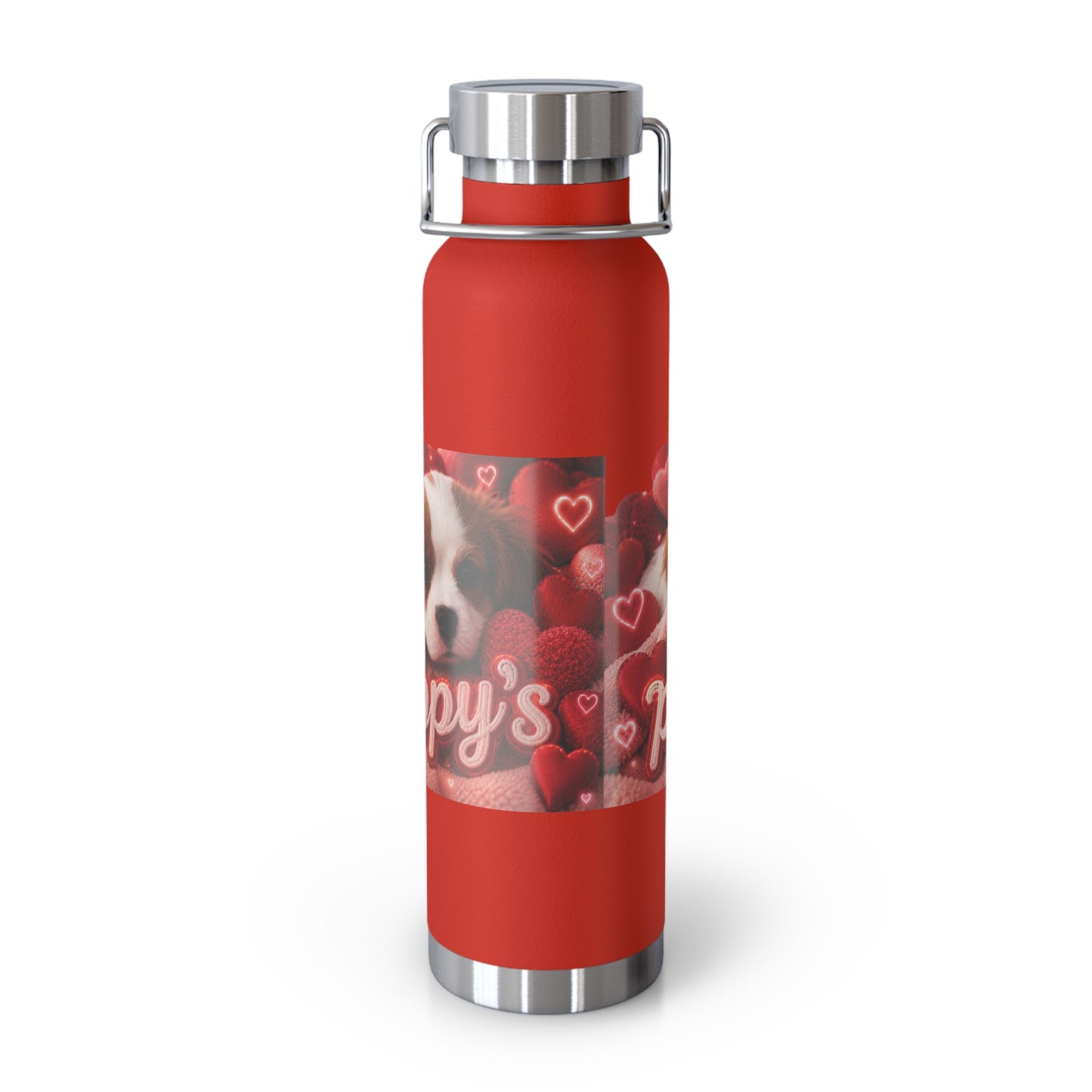 Puppy Love Insulated Water Bottle — 22oz Copper Vacuum Flask