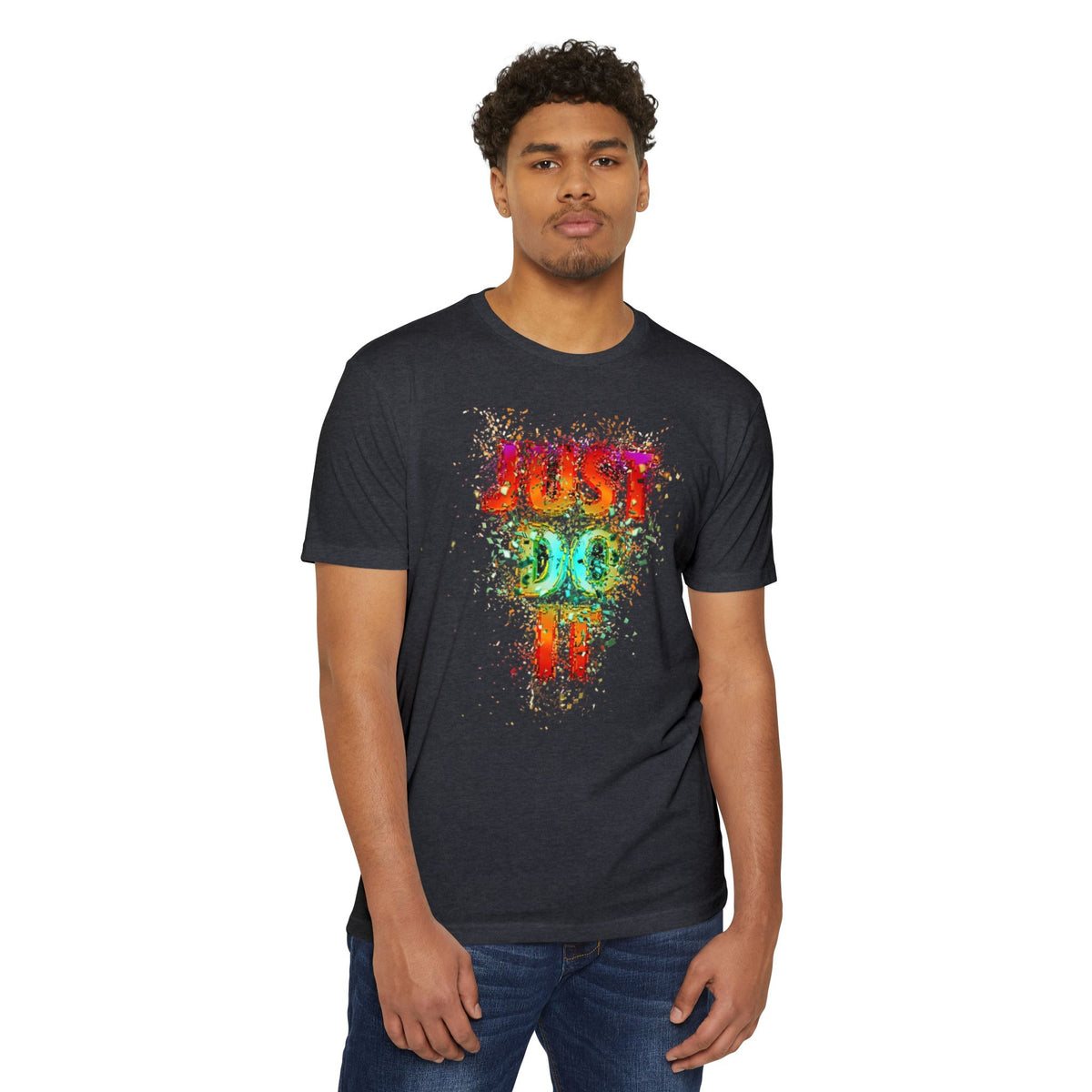 Just Do It Color Splash T-Shirt — Motivational Graphic Tee