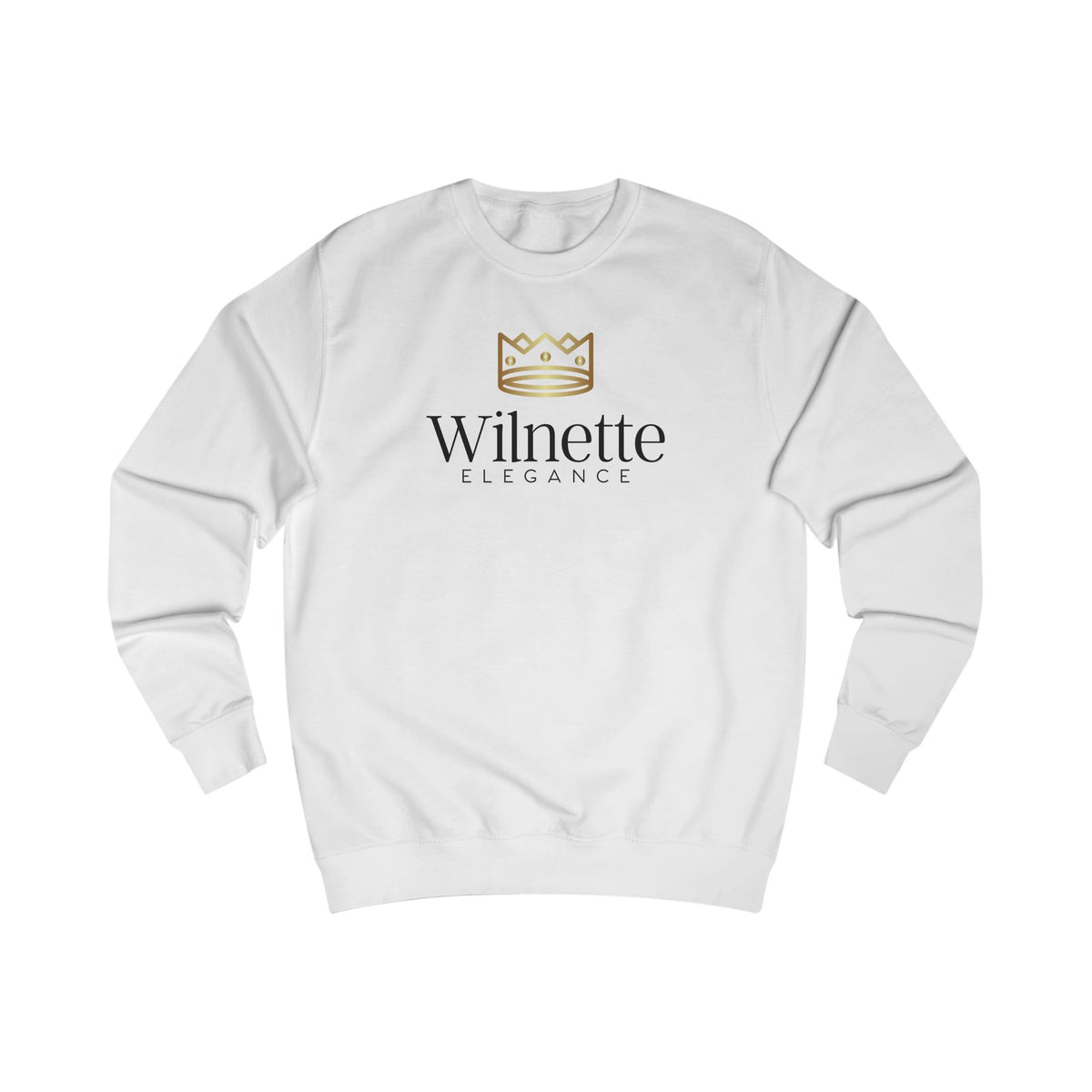 Wilnette Elegance Sweatshirt - Crown Logo Luxury Crewneck