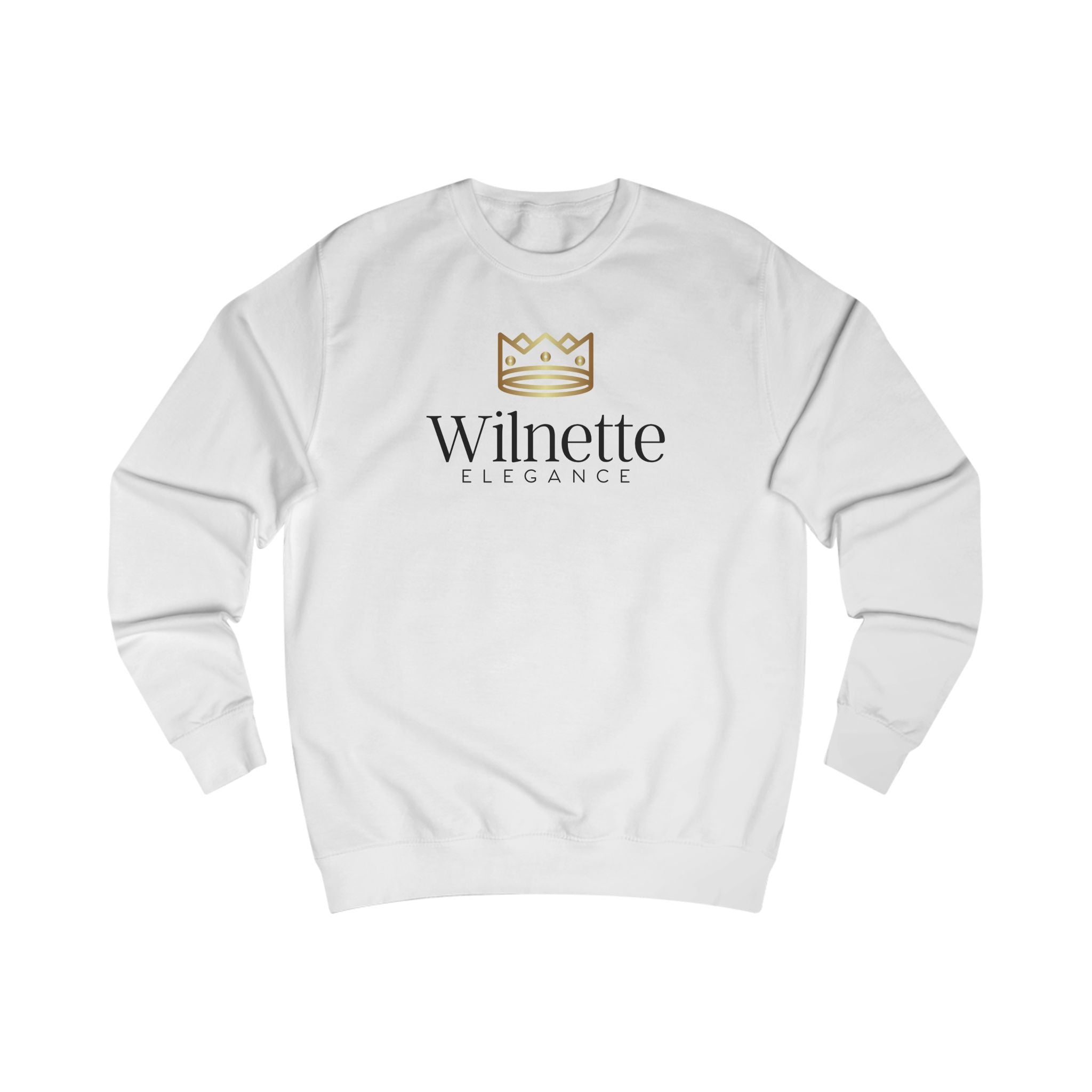 Wilnette Elegance Sweatshirt - Crown Logo Luxury Crewneck