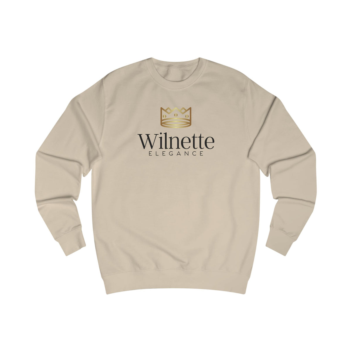 Wilnette Elegance Sweatshirt - Crown Logo Luxury Crewneck