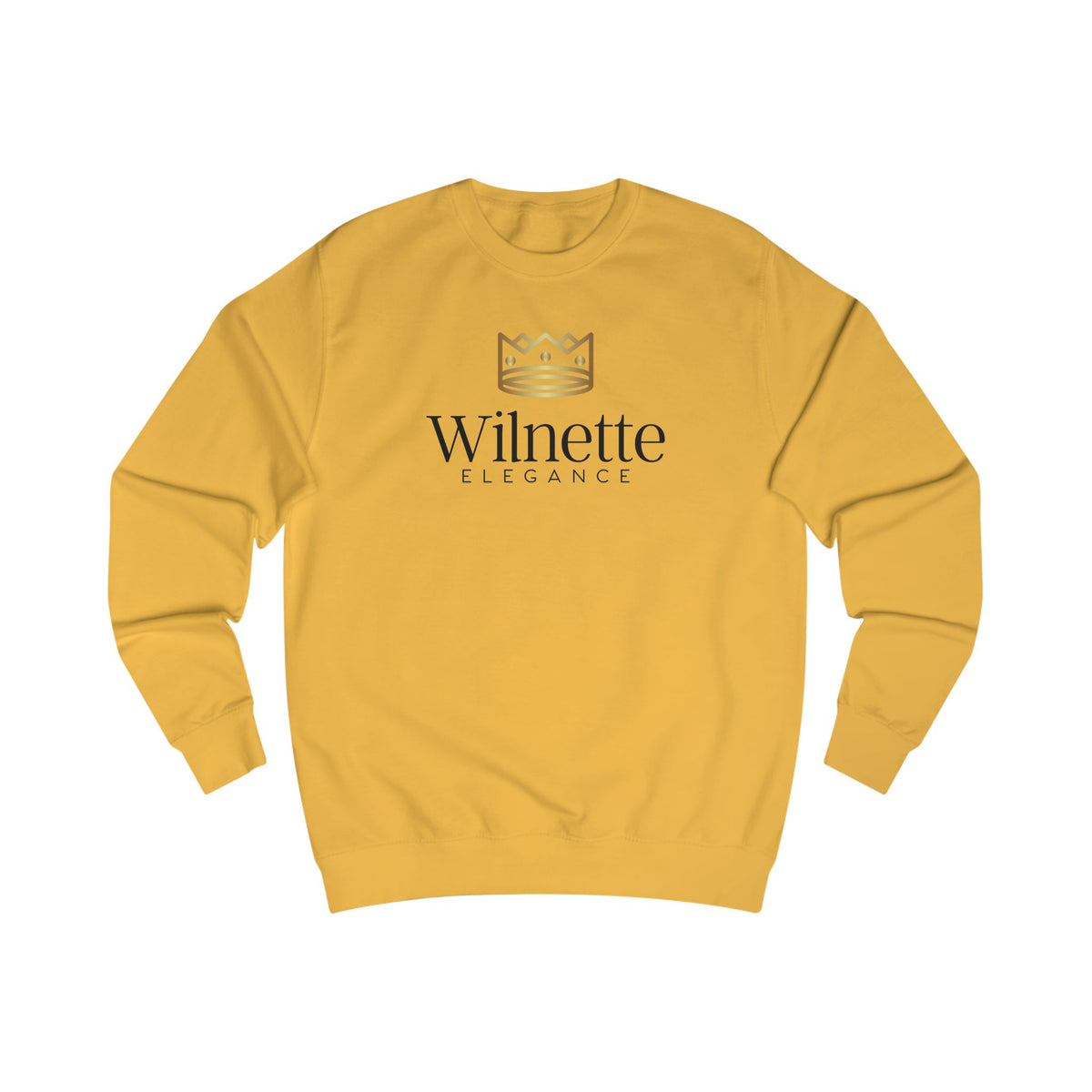 Wilnette Elegance Sweatshirt - Crown Logo Luxury Crewneck