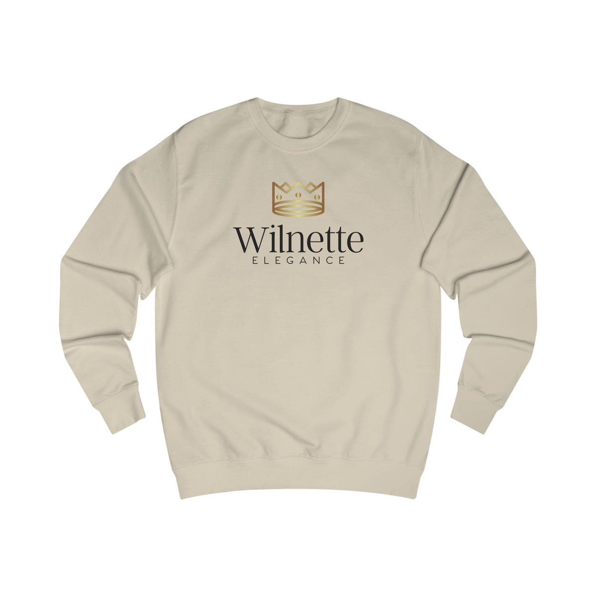 Wilnette Elegance Sweatshirt - Crown Logo Luxury Crewneck
