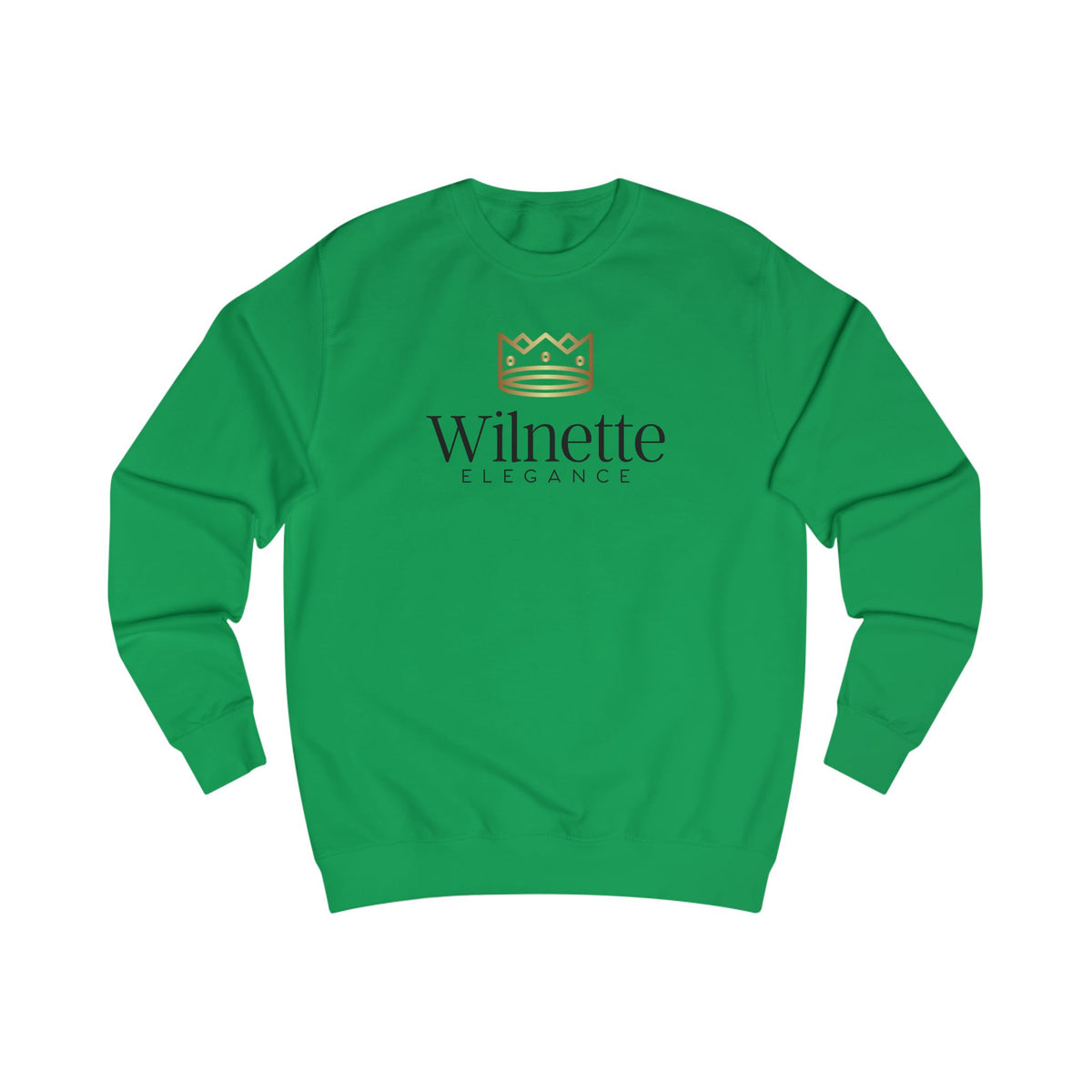 Wilnette Elegance Sweatshirt - Crown Logo Luxury Crewneck
