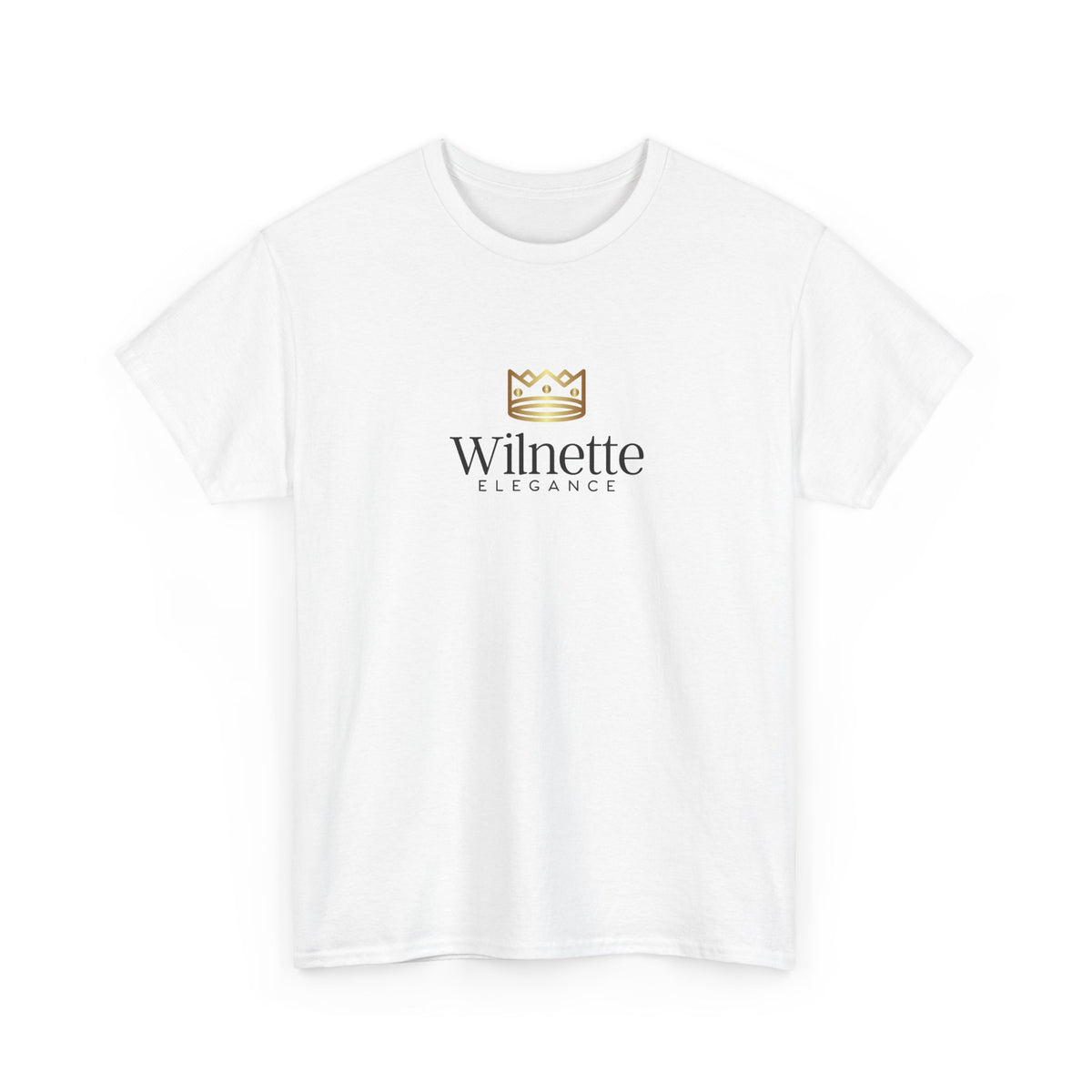 Wilnette Crown Logo T-Shirt — Minimal Luxury Graphic Tee