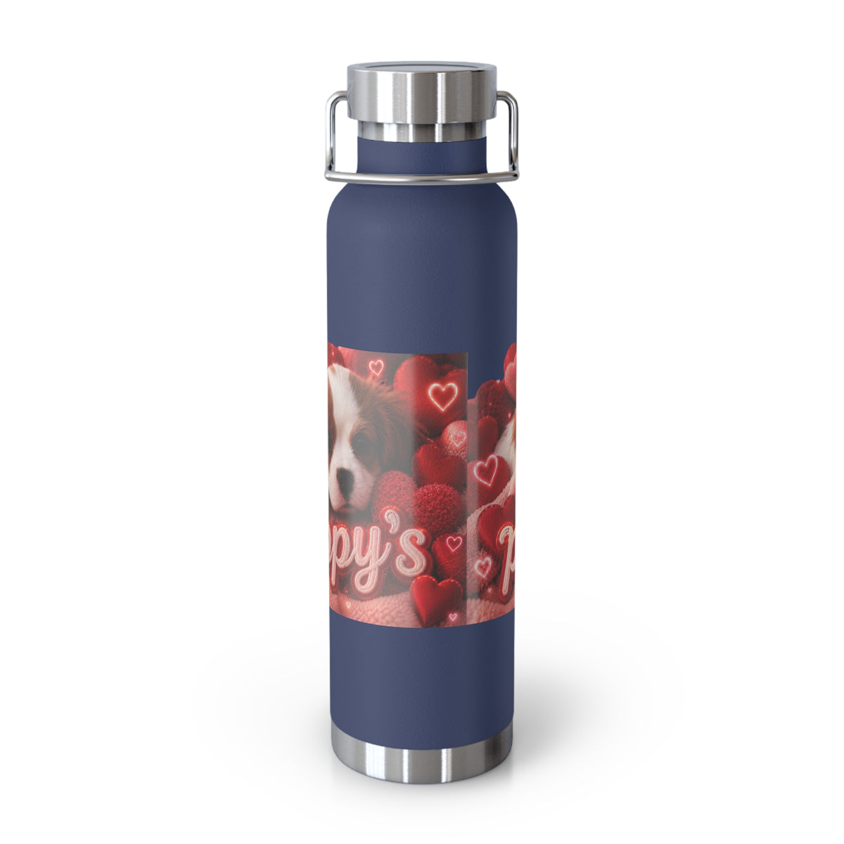 Puppy Love Insulated Water Bottle — 22oz Copper Vacuum Flask