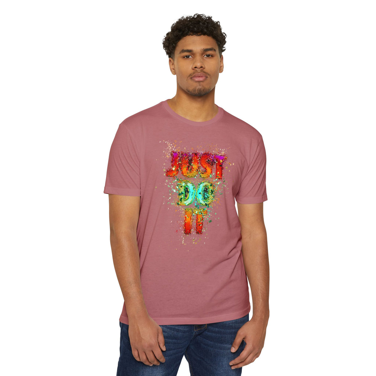 Just Do It Color Splash T-Shirt — Motivational Graphic Tee