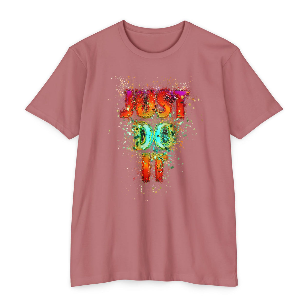 Just Do It Color Splash T-Shirt — Motivational Graphic Tee