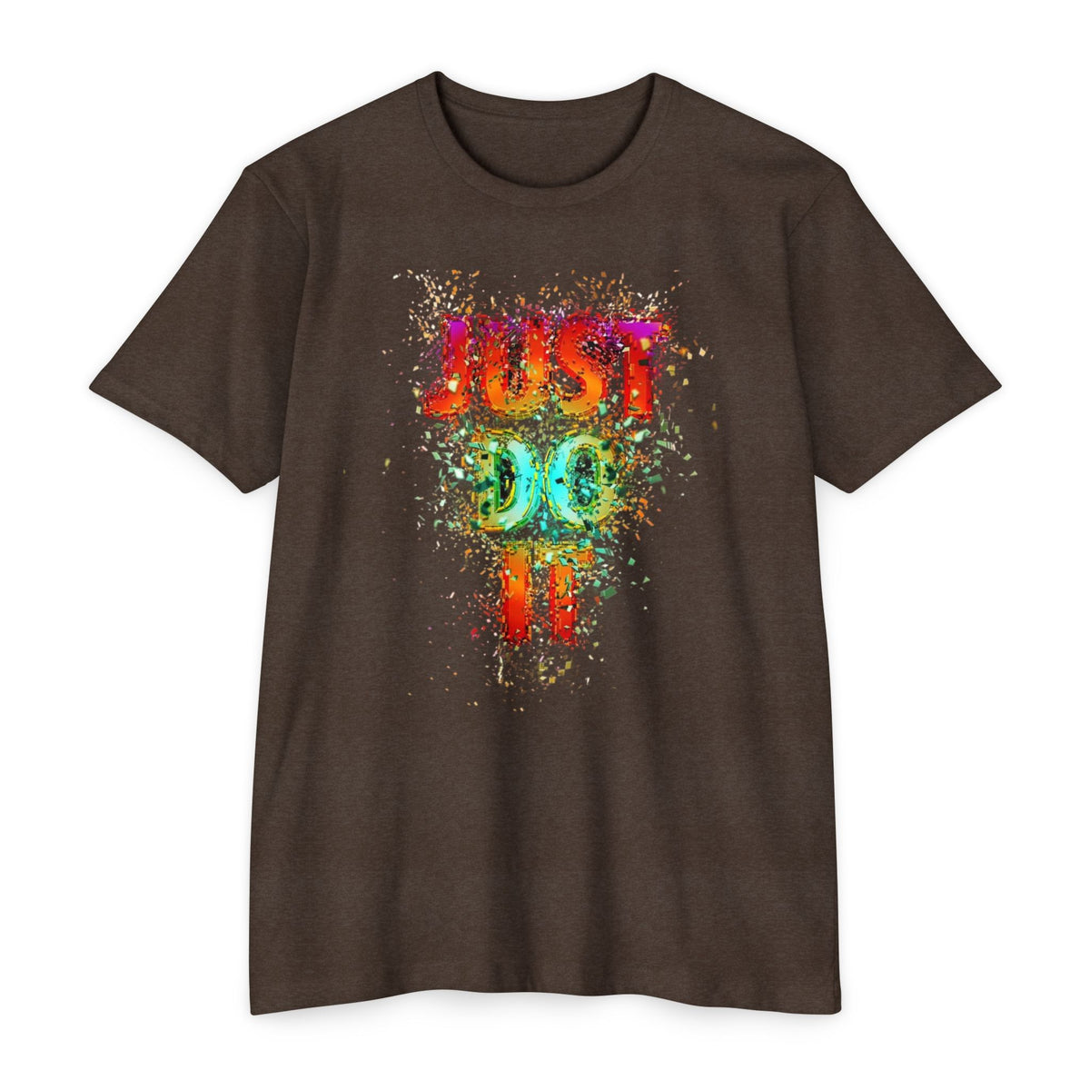 Just Do It Color Splash T-Shirt — Motivational Graphic Tee