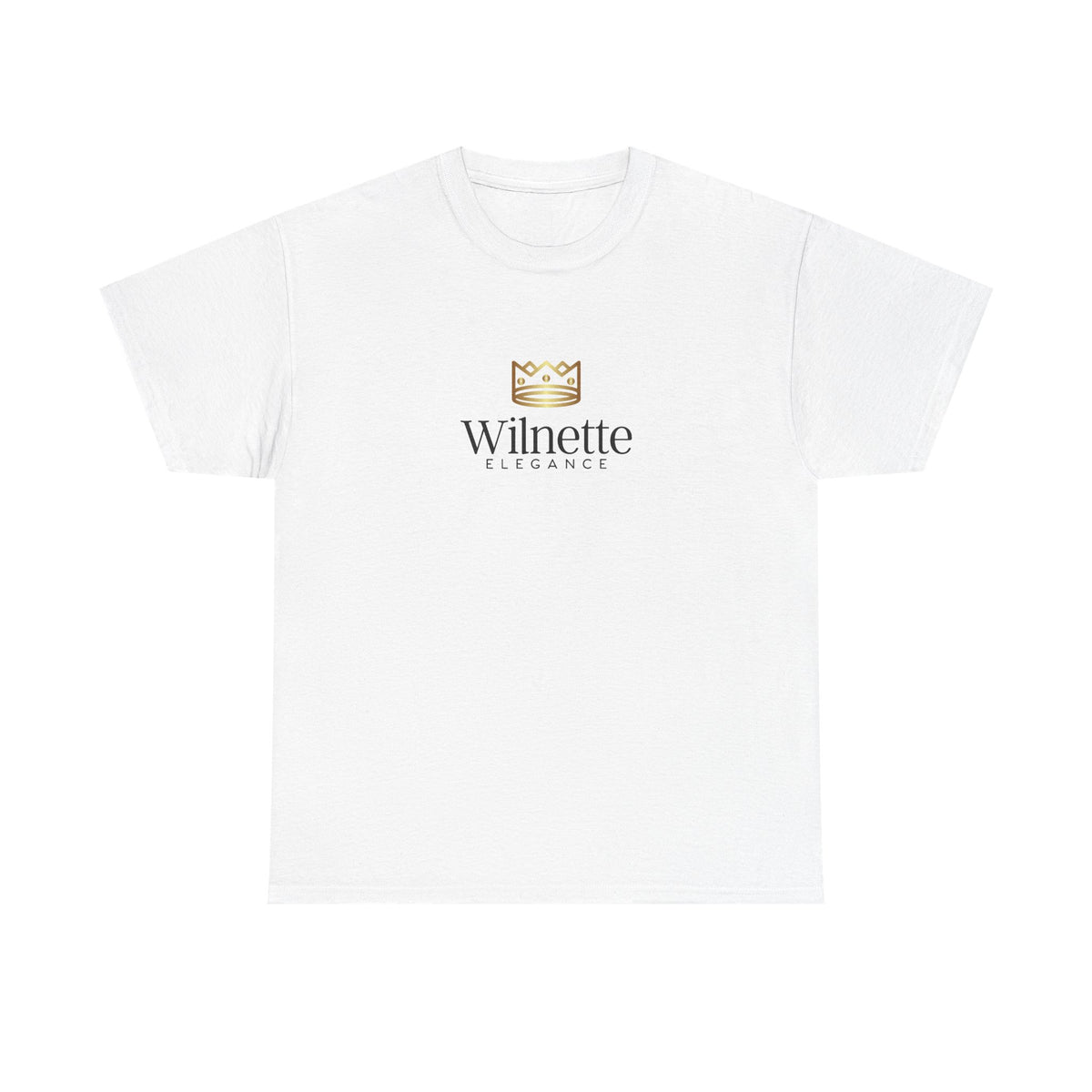Wilnette Crown Logo T-Shirt — Minimal Luxury Graphic Tee