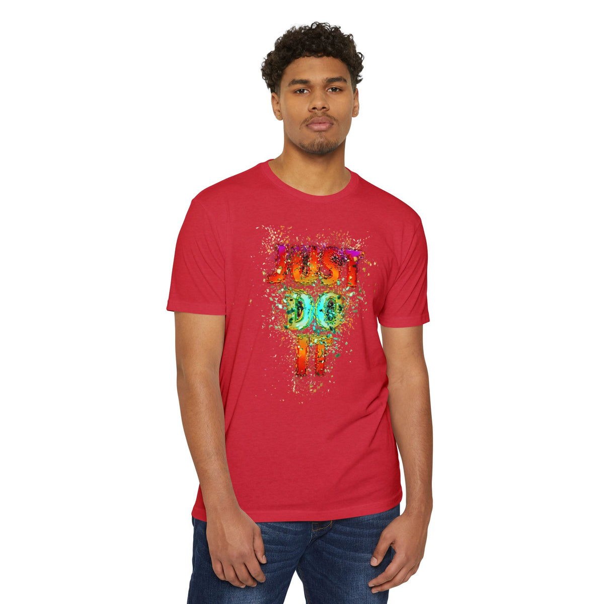 Just Do It Color Splash T-Shirt — Motivational Graphic Tee