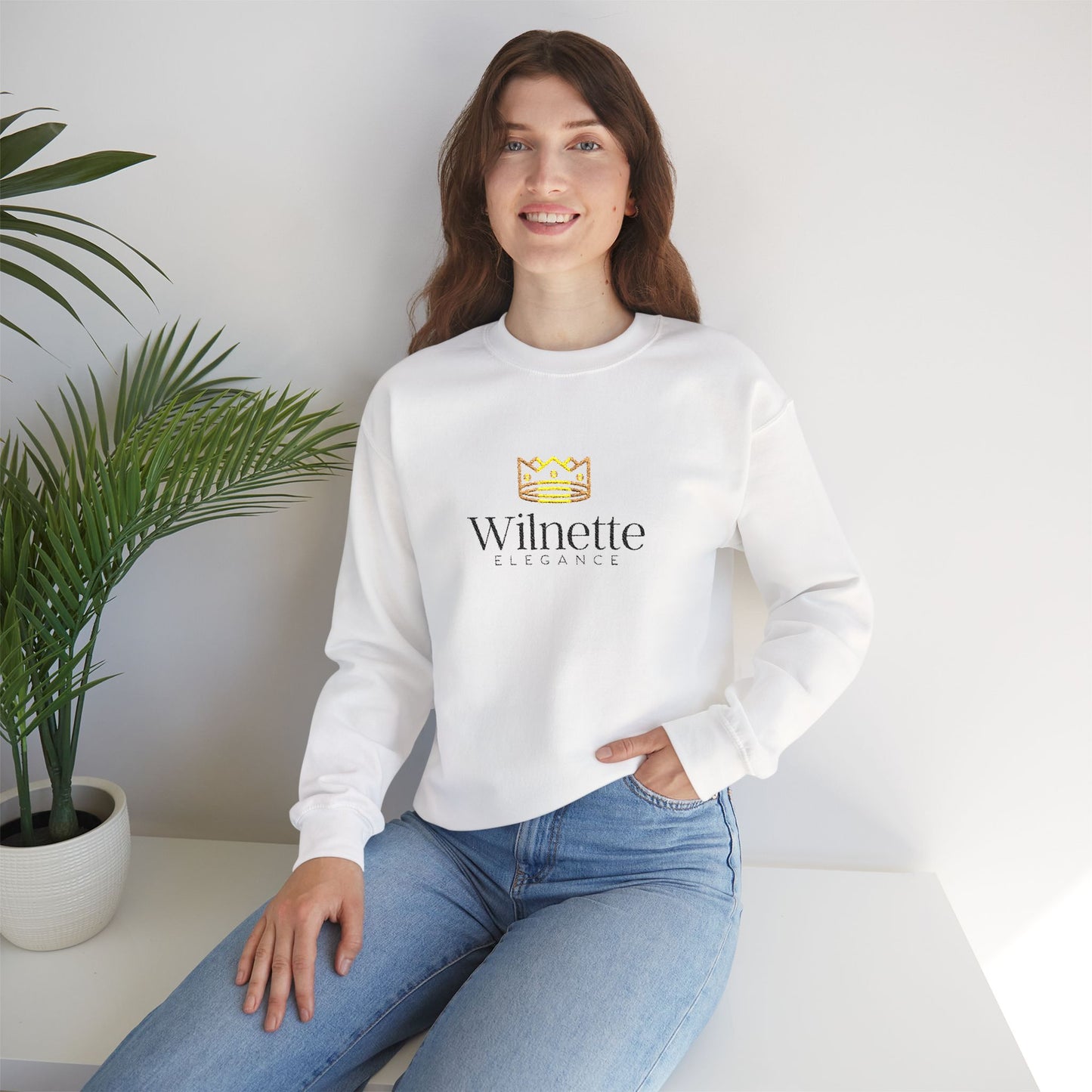 Winette Elegance Logo Sweatshirt – Women's Luxe Crewneck
